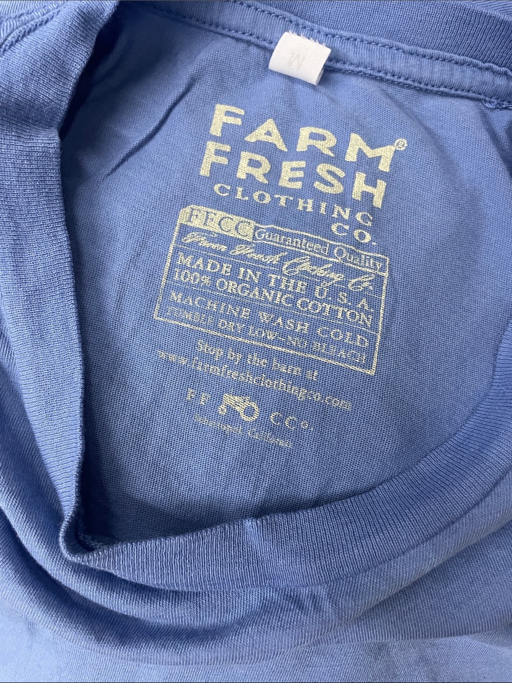 NWOT 5 pieces Farm Fresh 100% ORGANIC COTTON Bundle men Top T shirt wholesale te